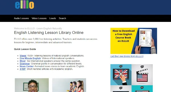Elllo – English Listening Lesson Library Online