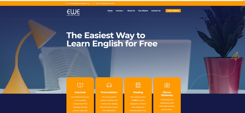 Học Tiếng Anh online cùng với website Easy World of English