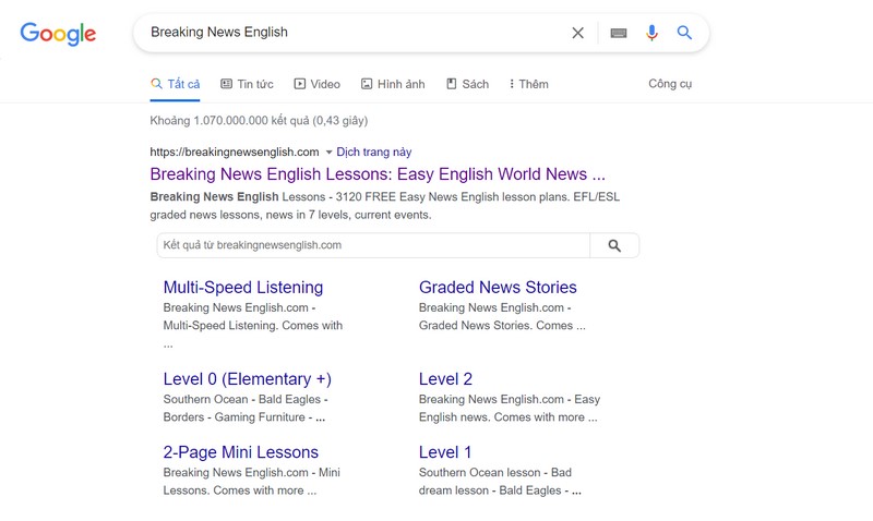 Hướng dẫn học Tiếng Anh online cùng Breaking News English cho trẻ em